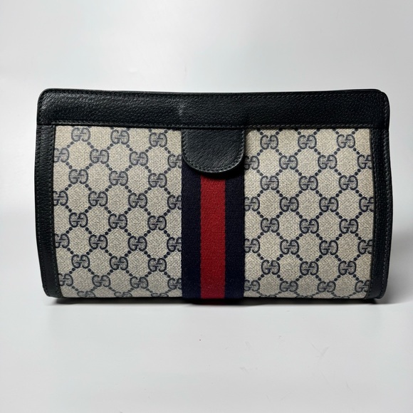 GUCCI GG monogram supreme vintage Clutch - Picture 6 of 14